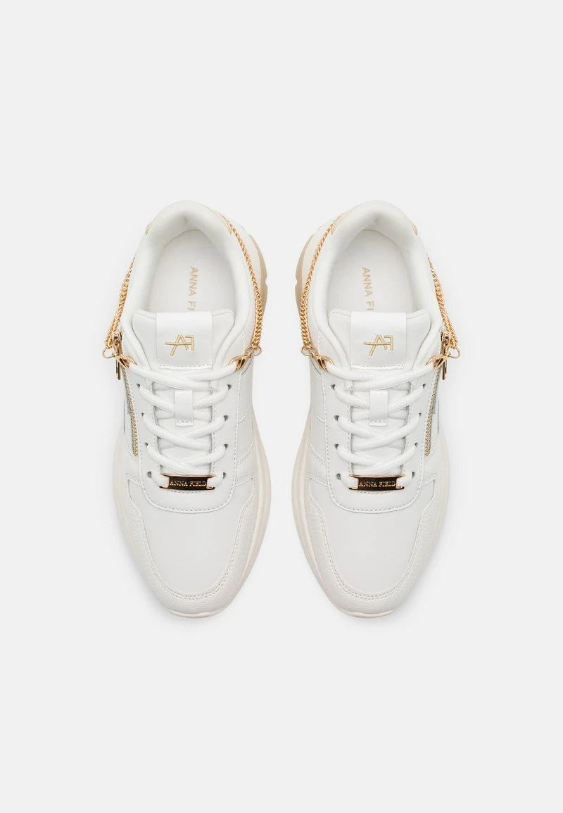 Anna Field LEATHER - Sneaker Low - White/gold 8 Anna Field LEATHER - Sneaker Low - White/gold - Image 6