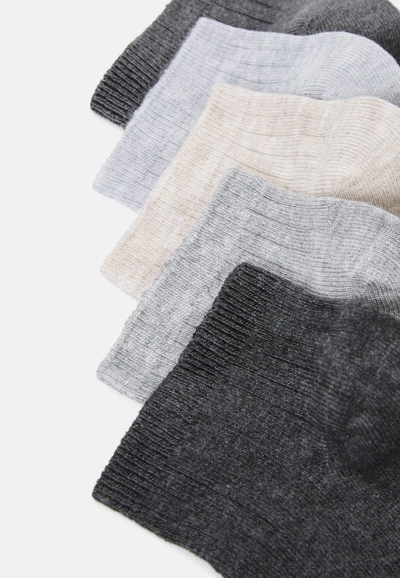 Anna Field SOFT RIBBED SNEAKER SOCKS 5PACK - Socken - Grey/beige 4 Anna Field SOFT RIBBED SNEAKER SOCKS 5PACK - Socken - Grey/beige - Image 2