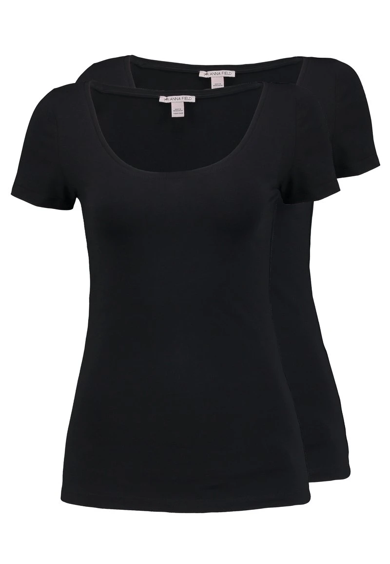 Anna Field 2 PACK - T-Shirt Basic - Black 3 Anna Field 2 PACK - T-Shirt Basic - Black