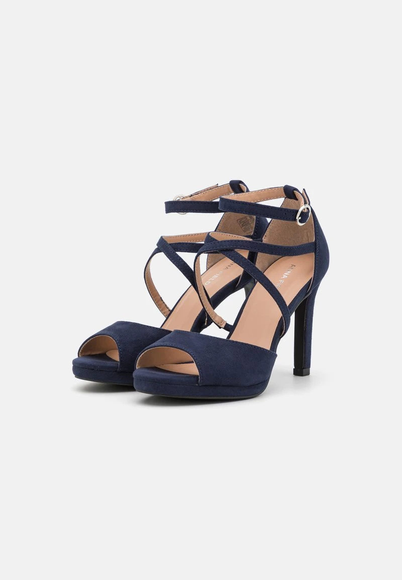 Anna Field Plateausandalette - Dark Blue 5 Anna Field Plateausandalette - Dark Blue - Image 3