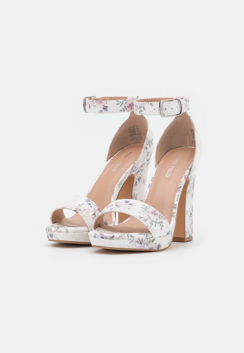 Anna Field High Heel Sandalette - White/lilac 5 Anna Field High Heel Sandalette - White/lilac - Image 3