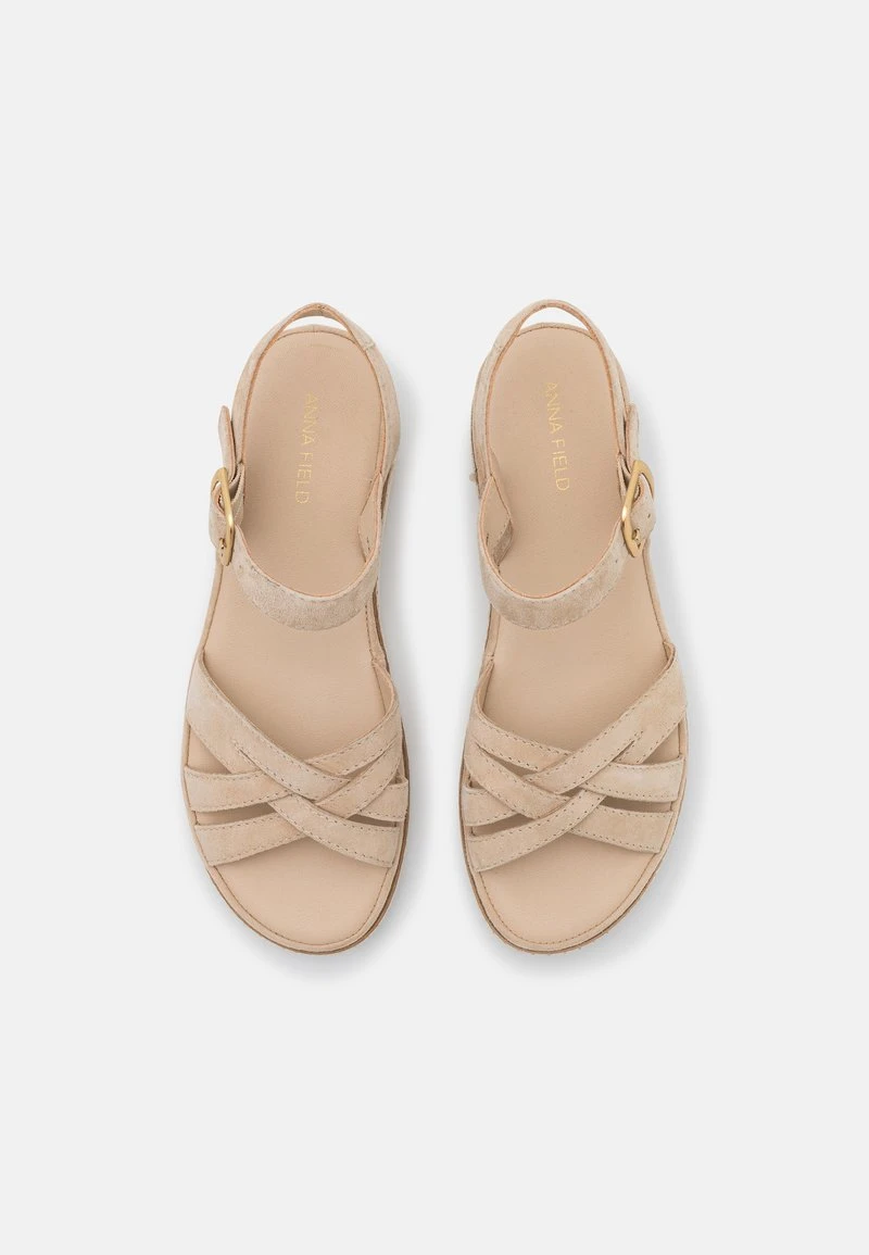 Anna Field LEATHER - Keilsandalette - Beige 8 Anna Field LEATHER - Keilsandalette - Beige - Image 6