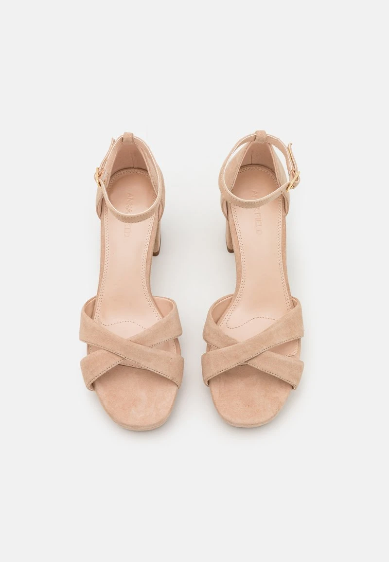 LEATHER - Plateausandalette - Beige 8 LEATHER - Plateausandalette - Beige - Image 6
