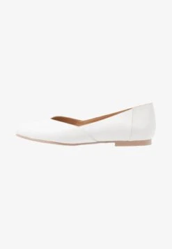 Anna Field LEATHER BALLERINAS - Klassischer Ballerina - White -Anna Field Verkäufe 7f730a08ac95449c8d9dc037817a085b