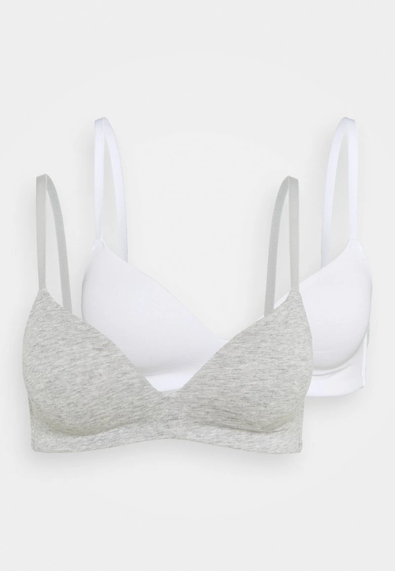 Anna Field 2PP GEORGIA BRA - T-Shirt BH - Grey/white 7 Anna Field 2PP GEORGIA BRA - T-Shirt BH - Grey/white - Image 5