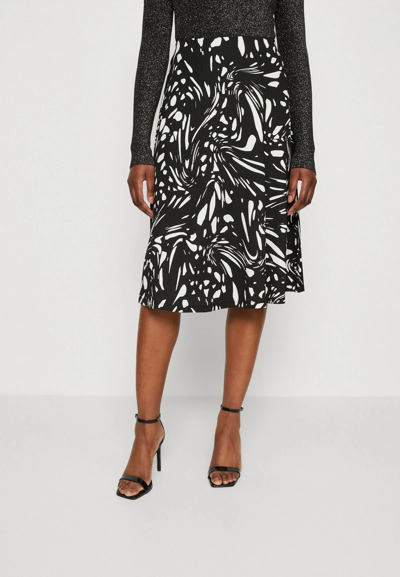 Anna Field A-Linien-Rock - Black/white 3 Anna Field A-Linien-Rock - Black/white