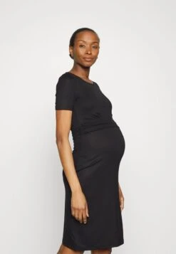 SHORT SLEEVES RUCHED WAIST MINI FLARED DRESS - Jerseykleid - Black 13 SHORT SLEEVES RUCHED WAIST MINI FLARED DRESS - Jerseykleid - Black -Anna Field Verkäufe d013a8bbc5f3496991baef05c36d76c3 1