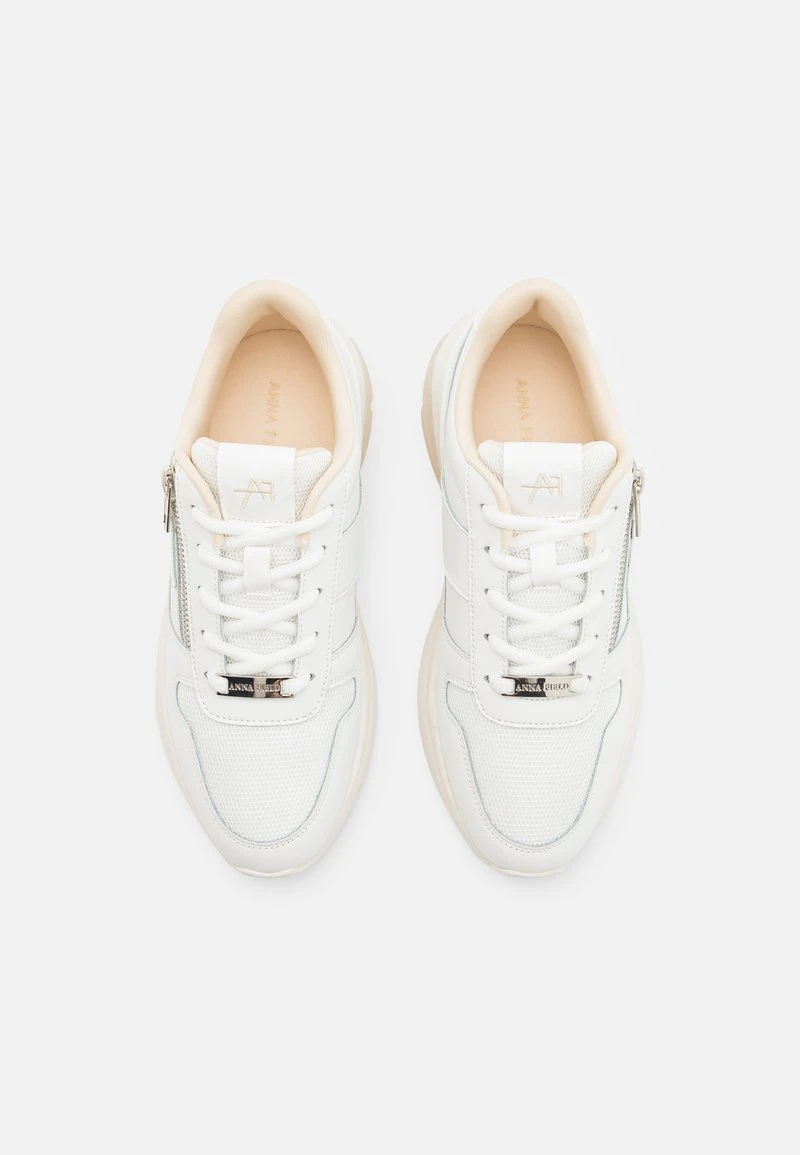Anna Field LEATHER - Sneaker Low - White/beige 8 Anna Field LEATHER - Sneaker Low - White/beige - Image 6