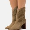 Anna Field LEATHER - Cowboy-/Bikerstiefelette - Khaki -Anna Field Verkäufe fd1e3dab32264f76bbbf65e0fba105fd